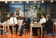 Die Anstalt (ZDF) vom 31.03.2015 über Griechenland mit Serdar Somuncu, Klaus Eckel und Arnulf Rating