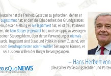 von Arnim: Nur Heuchler behaupten deutsche Politik sei Bürgerwillen entsprungen