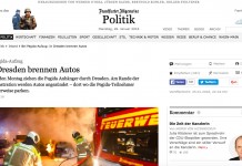 "Bei PEGIDA-Aufzug: In Dresden brennen Autos": Über Medien, Doppelmoral und Extremismus